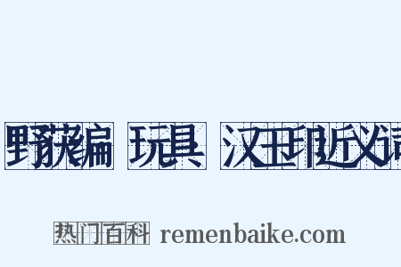 野获编·玩具·汉玉印近义词是什么意思的图片